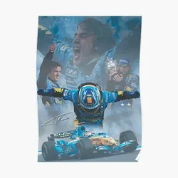 Fernando Alonso 2005 2006 Poster  Poster Modern Vintage Print Mural Decor Picture Room Art Decoration Painting Home No Frame