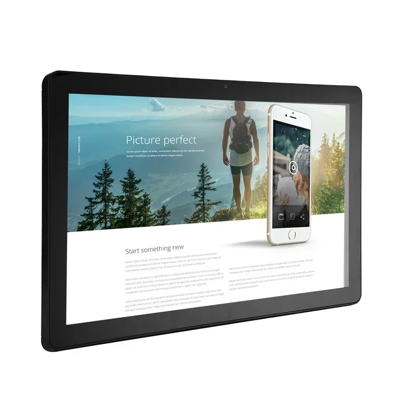 Wall mounted POE Android 8.1 RK3288 quad core tablet pc 15 inch