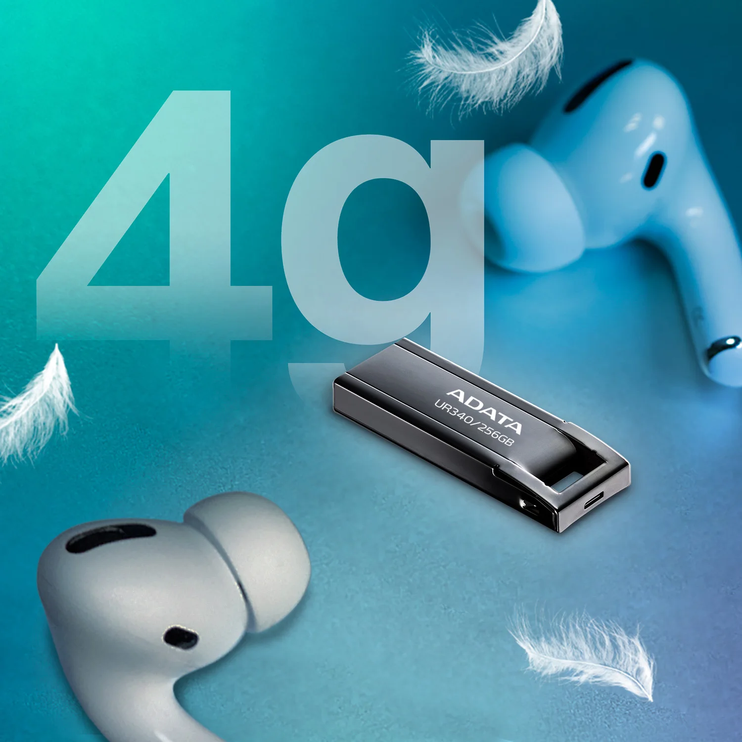 ADATA UR340 USB 3.2 Gen 1 32GB 64GB 128GB Флеш-накопитель 100 МБ/с, металлический корпус без крышки, водонепроницаемый, ударопрочный, пыленепроницаемый