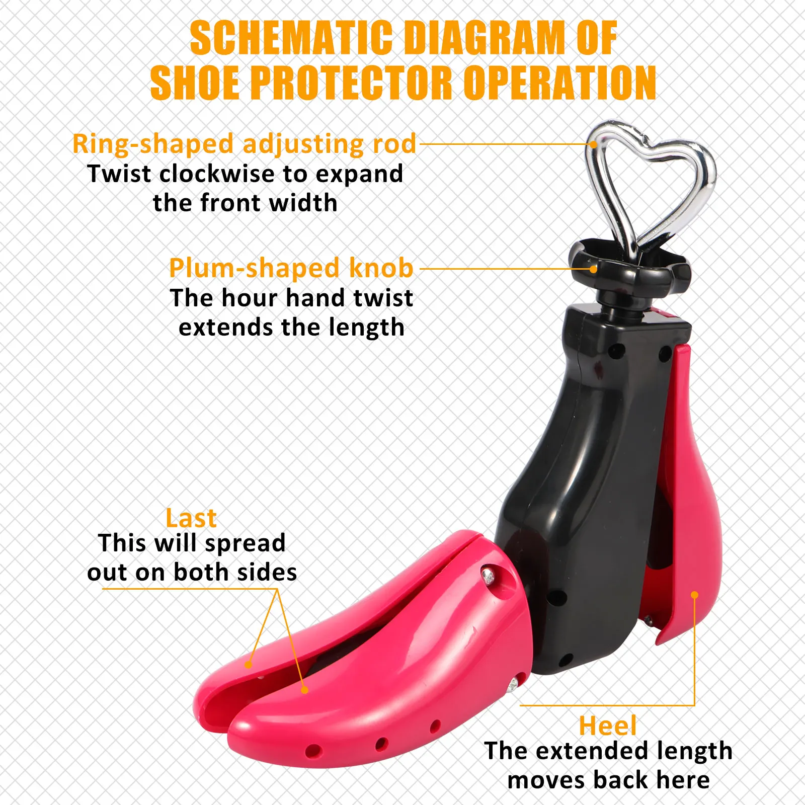 1/2Pcs Shoe Stretcher Adjustable Shoe Trees Multifunctional Universal Sneaker Shoe Boot Widener Stretcher for Men and Women