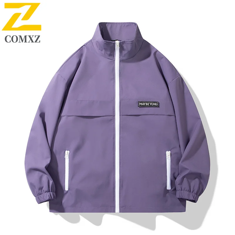 Autumn 2025 New Men's Jacket Normcore Sports Waterproof Zipper Pocket Work Coat Street Clothing Trendy Windproof Windbreaker