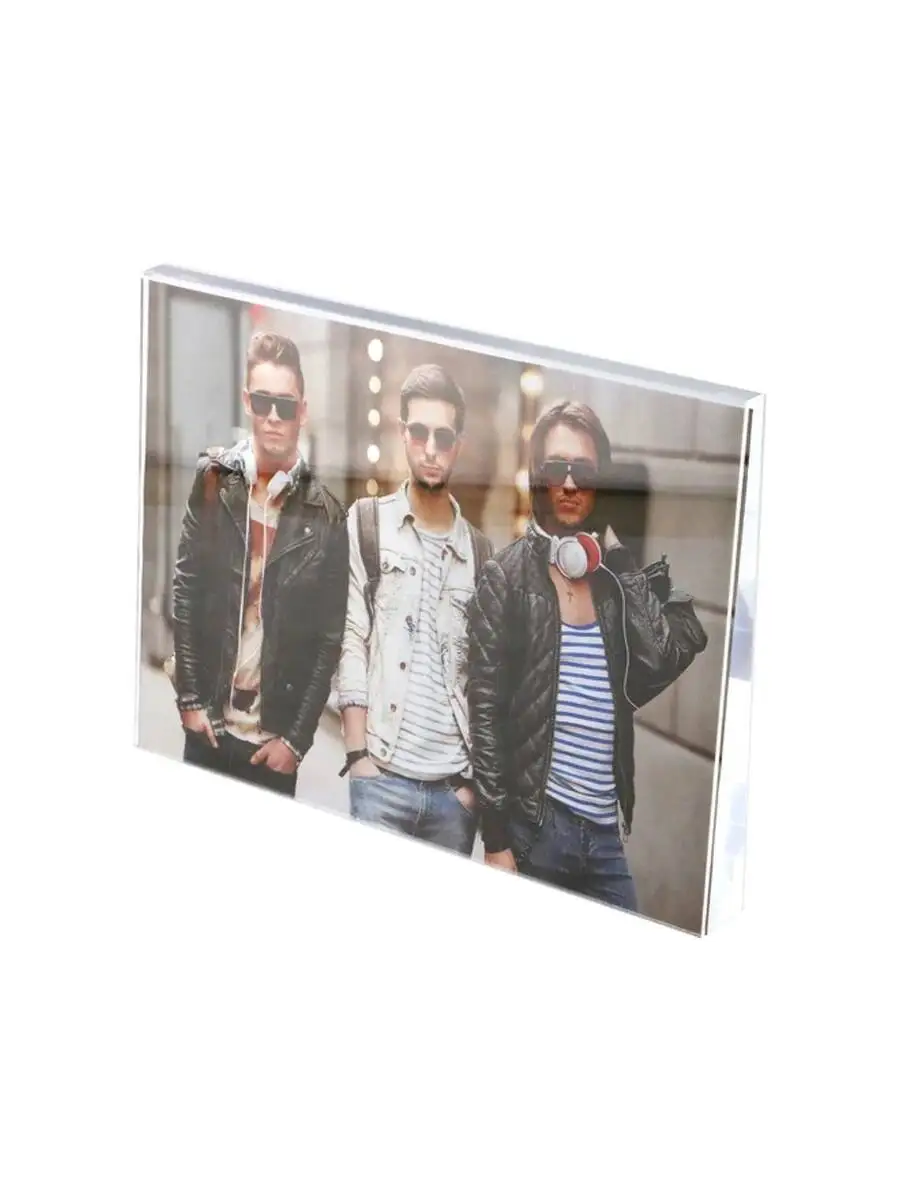 1PC A4 Table Acrylic Block Price Tag Display Stand Desk Sign Holder Rack Ad Photo Picture Frame Acrylic Advertising Poster Frame