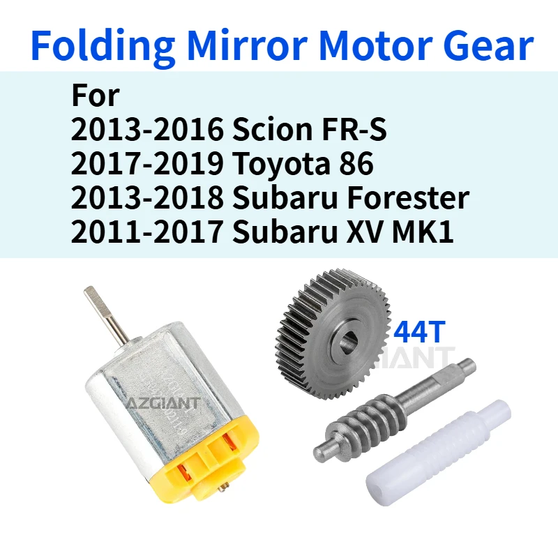 

For Scion FR-S Toyota 86 Subaru Forester XV Car Parts Side Raerview Mirror Fold DC Motor Power Gear Cog Inner Folding Mirrors