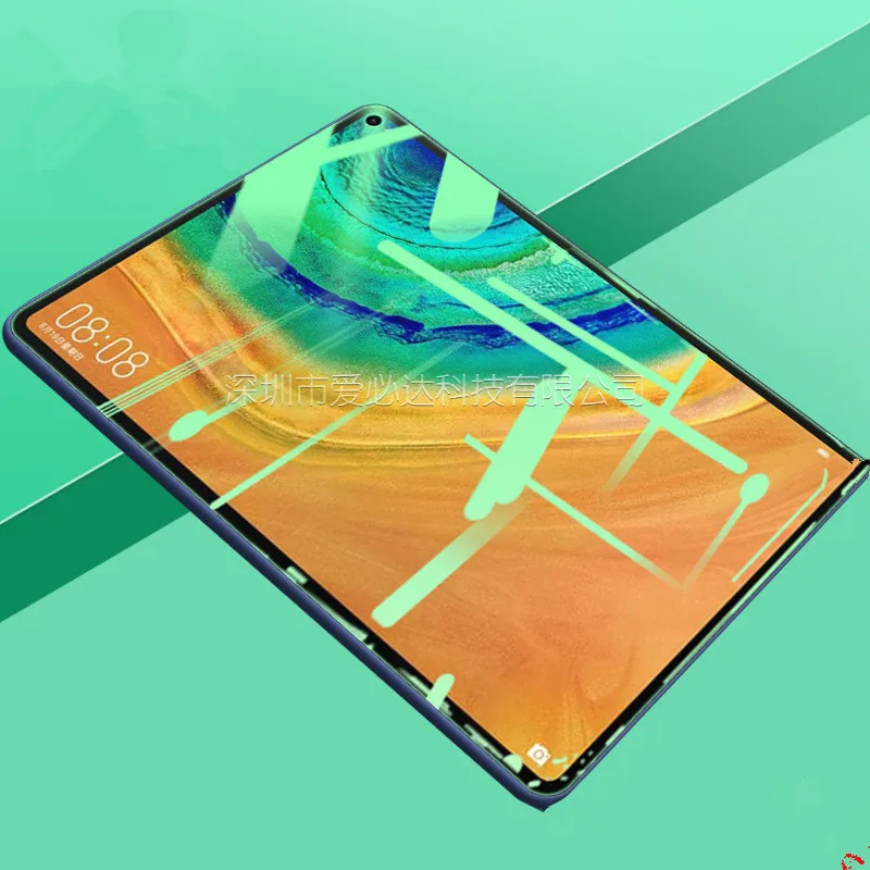 Protector de pantalla de tableta para Huawei MatePad 10,4 10,8/matepad pro 10,8 5G/T8 8,0/honor V6 10,4, vidrio templado, color verde