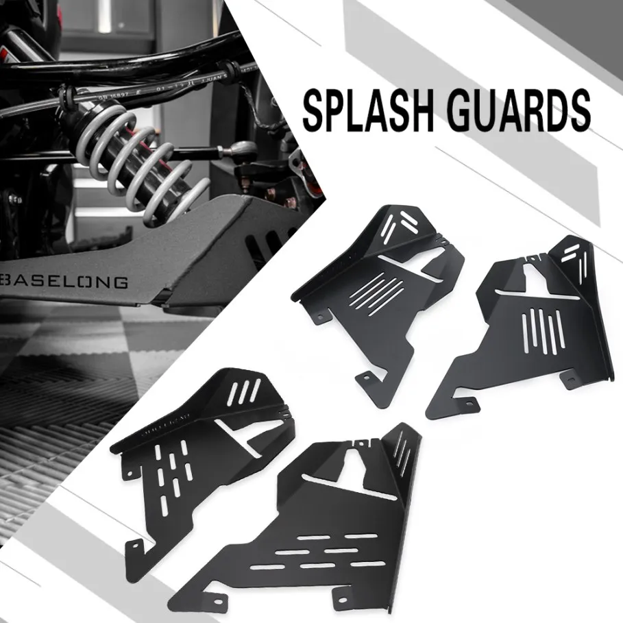 Splash Guards Rally Edition 18 2021 Motorcycle Aluminum Front Splash Guard Protectors For Can-Am Ryker Sport 2022 2024 2023 2025