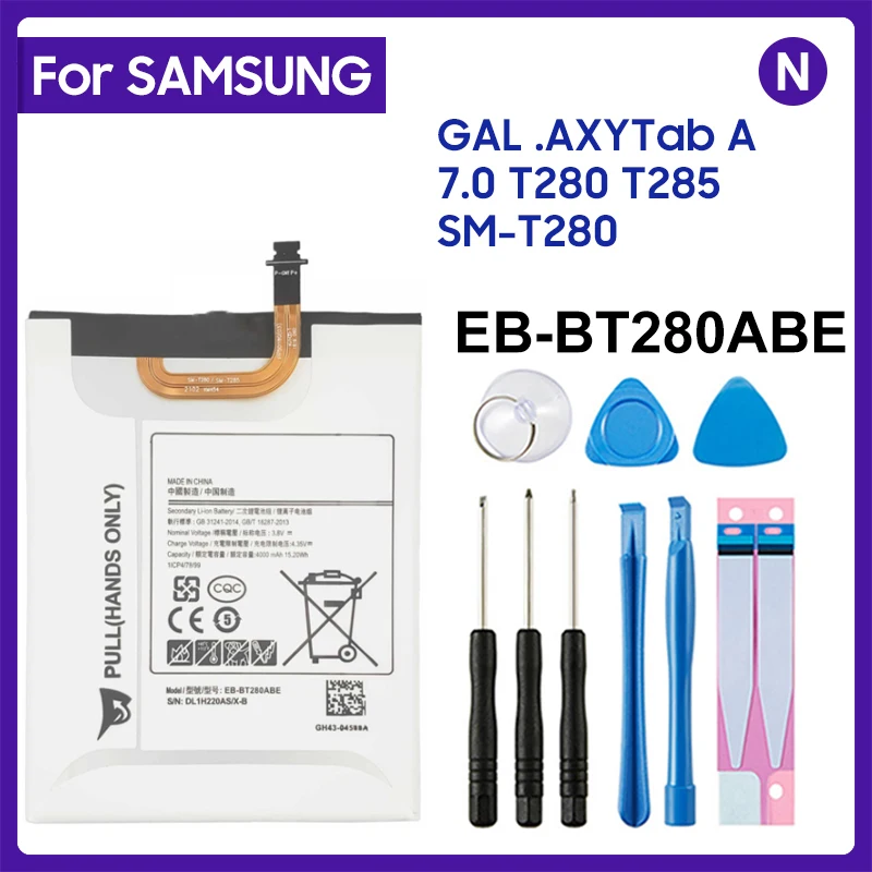 For Samsung Tablet Battery EB-BT280ABE For Samsung GALAXY Tab A 7.0 T280 T285 SM-T280 Replacement Battery 4000mAh High Capacity