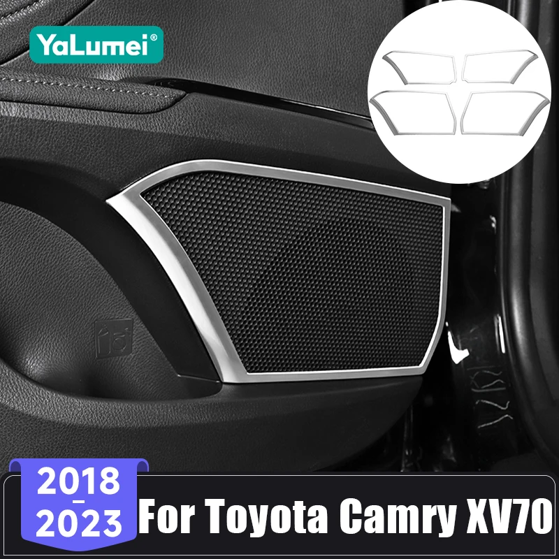 Für Toyota Camry XV70 2018 2019 2020 2021 2022 2023 Auto Tür Stereo Lautsprecher Panel Trim Abdeckung Audio Horn Lautsprecher rahmen Aufkleber