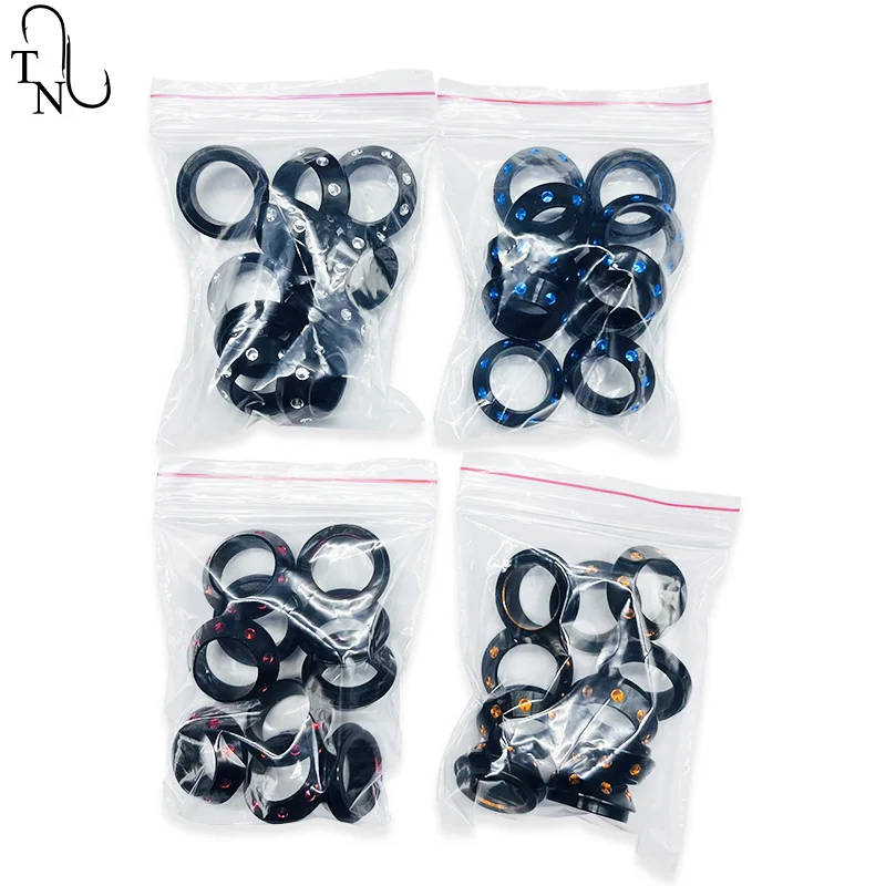 TN35 Rod Building Aluminum Rings Decorative Ring Trim Ring For Winding Check DIY Fishing Rod Aluminum Part Repair Accessory