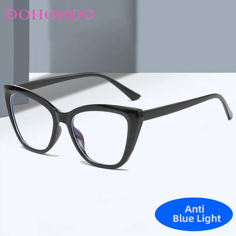 

Fashion Retro Cat Eye Assorted Colors Glasses Men Women Trend Brand Designer Anti-Blue Light Eyeglasses For Office Work Lentes