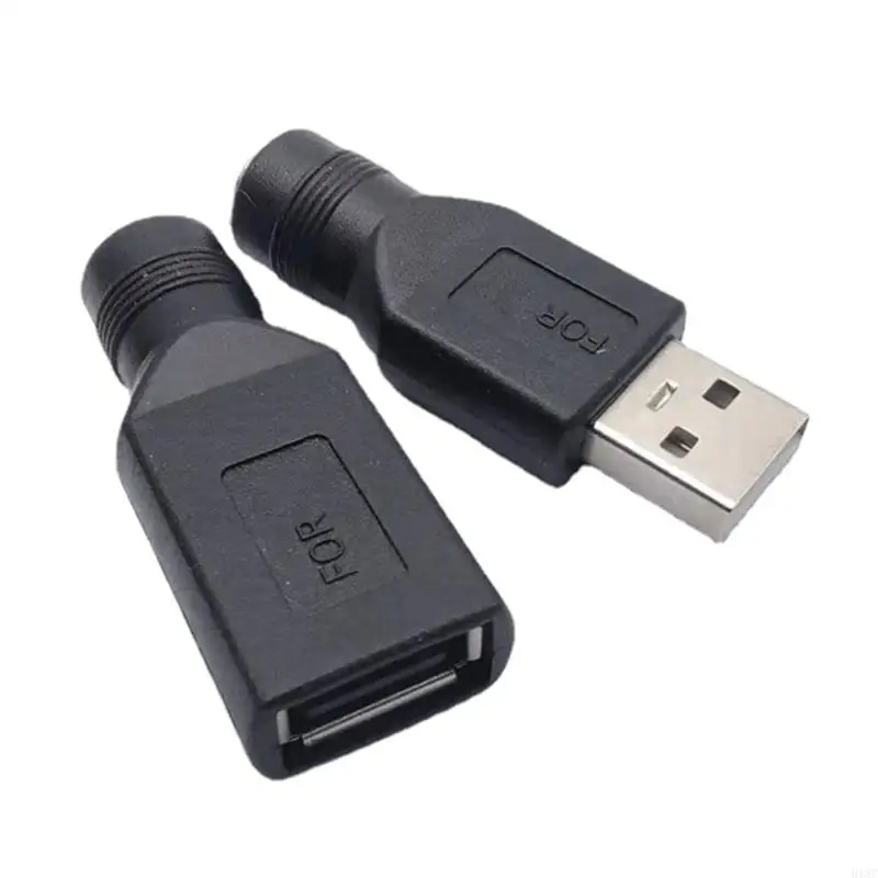 918C 휴대폰 충전 어댑터 전원 공급 장치 어댑터 USB 5V ~ DC5521 변환 헤드 DC5.5x2.1mm 커넥터 변환기