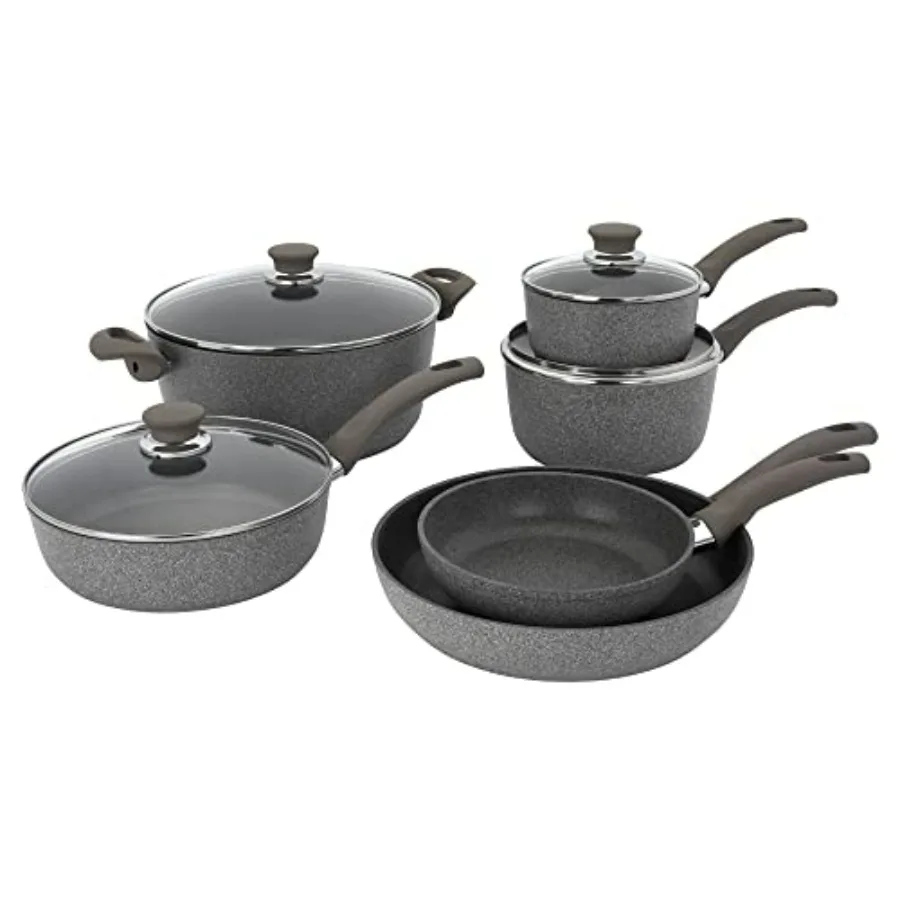 

Modena by HENCKELS Forged Aluminum 10pc Nonstick Cookware Set