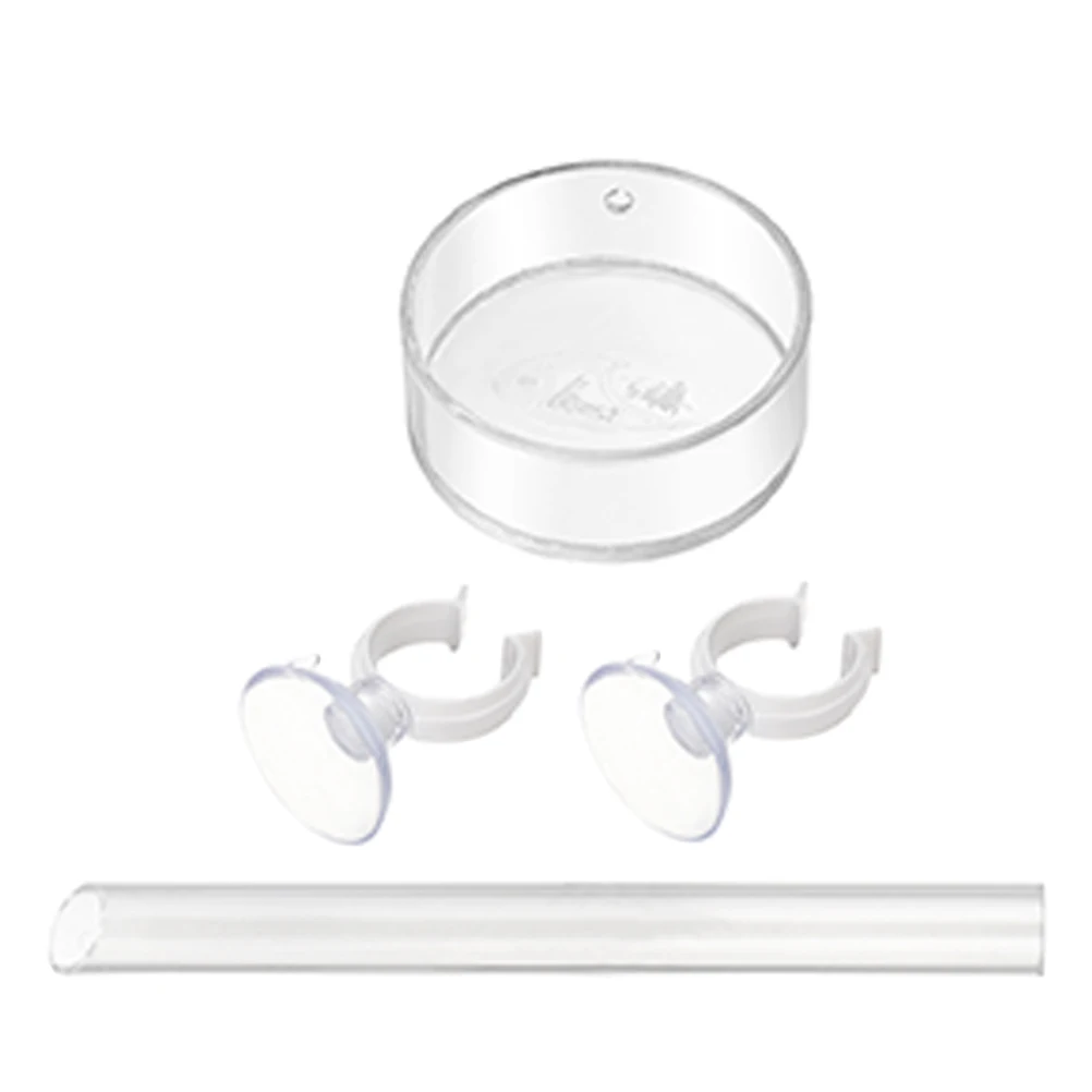 

Crystal Shrimp Feeding Tube Aquarium Feeder Transparent Plate Acrylic Material Waste Reduction Efficient Feeding Long