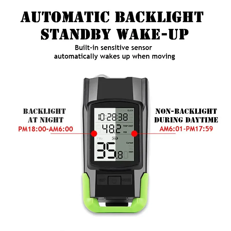 3 IN 1 Bicycle Front Light Wireless Bicycle Speedometer 120db Bike Horn Waterproof 800Lumens Cycling Headlight Bike Accessories view 3