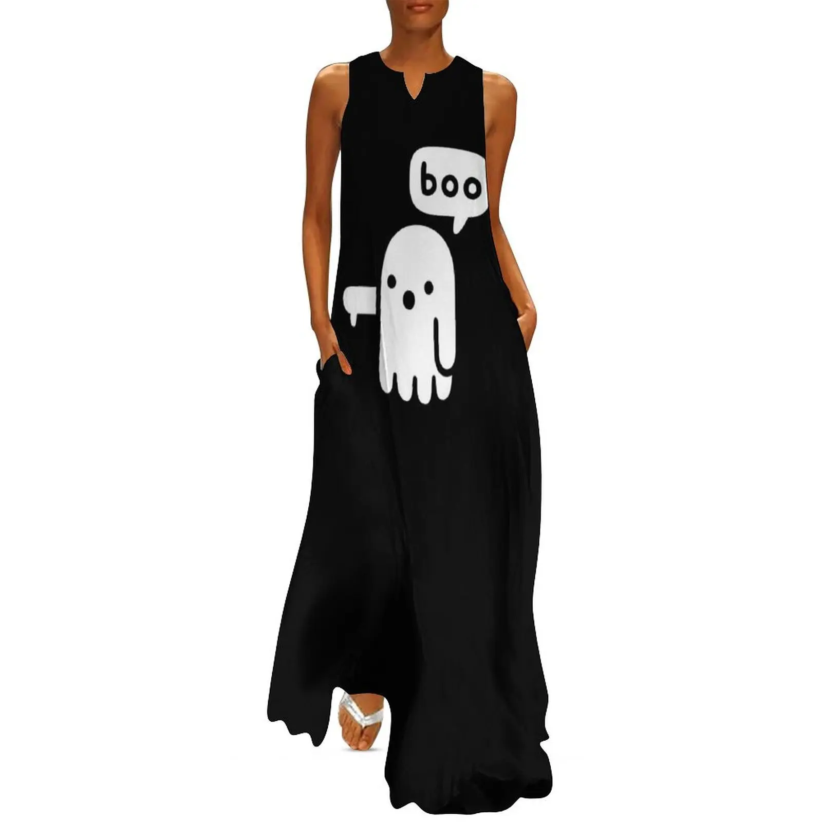 

Ghost Of Disapproval Long Dress Female clothing Summer skirt Dress