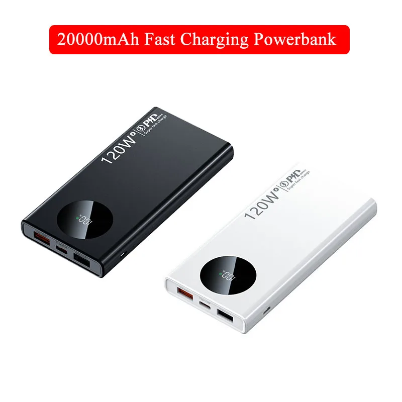 

20000 мАч Power Bank большой емкости, быстрая зарядка Powerbank, портативное внешнее зарядное устройство для iPhone, Samsung, Huawei, Xiaomi 14