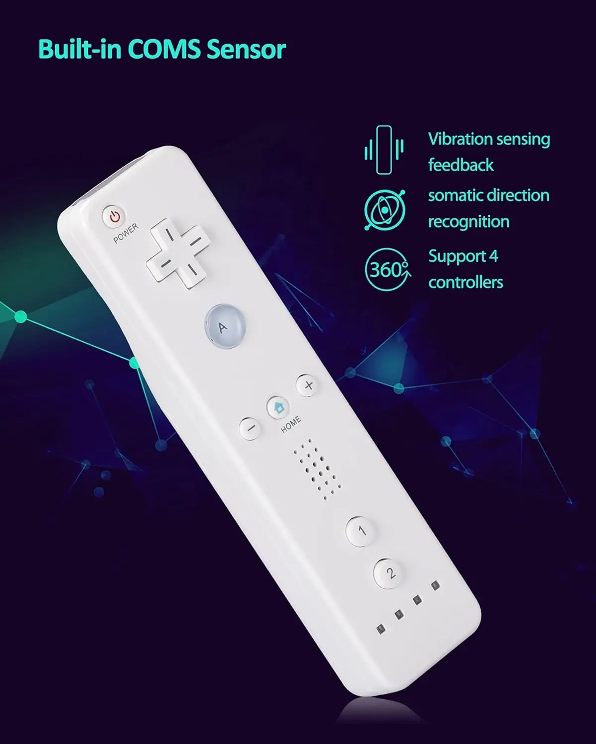 Remote Controller for Wii Compatible Nintendo Wii Console Wireless Gamepad Controller Nunchuck Wireless Remote Control Joypad