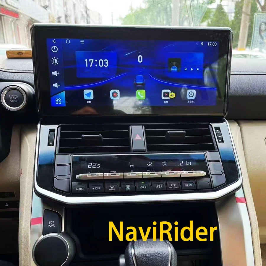 

QLED-экран Автомобильный Android 13 автомобильный проигрыватель с радио и GPS для Toyota Land Cruiser LC300 2022 2023 навигация 8G + 128G 4G LTE Bluetooth Din