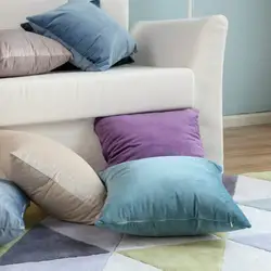 Sky Blue Soft Pillow Cover Ins Sofa Throw Cushion Cover Home Decor Living Room Velvet Pillowcase Nordic Style Funda Cojin Square