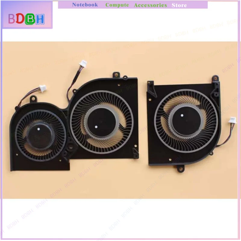 For MSI Creator Z16 A11UET MS-1571 CPU GPU Cooling Fan BS5405HS-U4W BS4505HS-U5C