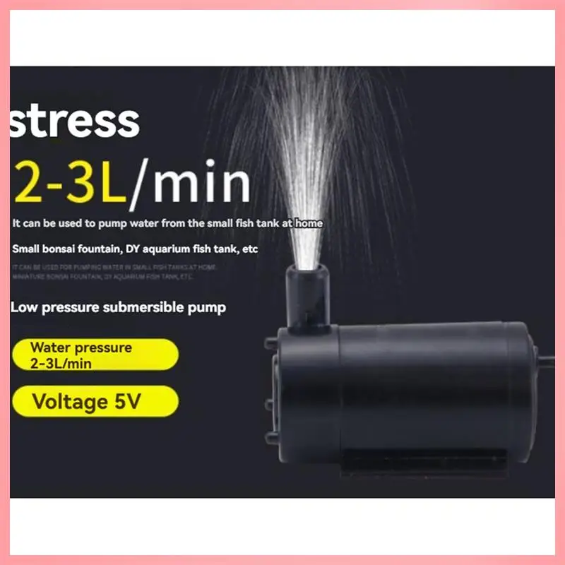 

L65A-USB Submersible Pump 1M Cable DC Low Voltage Ultra-Quiet Mini Small Water Pump 5V Submersible Pump For Aquarium