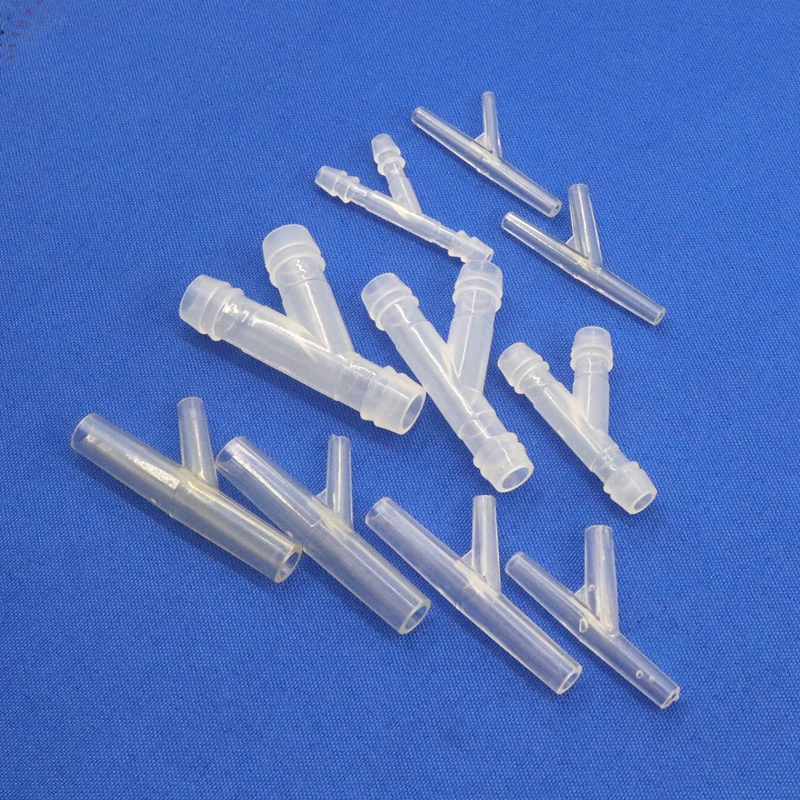 5~100pcs  2.4~6.4mm Food Grade PMMA PP Oblique Y-Type Tee Connector Acrylic Pipe Fittings Oxygen Tube Air Hose Connectors