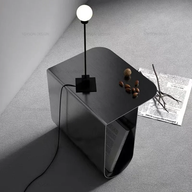 Light Luxury Designer Side Tables Minimalist Modern Sofa End Table Creative Bedside