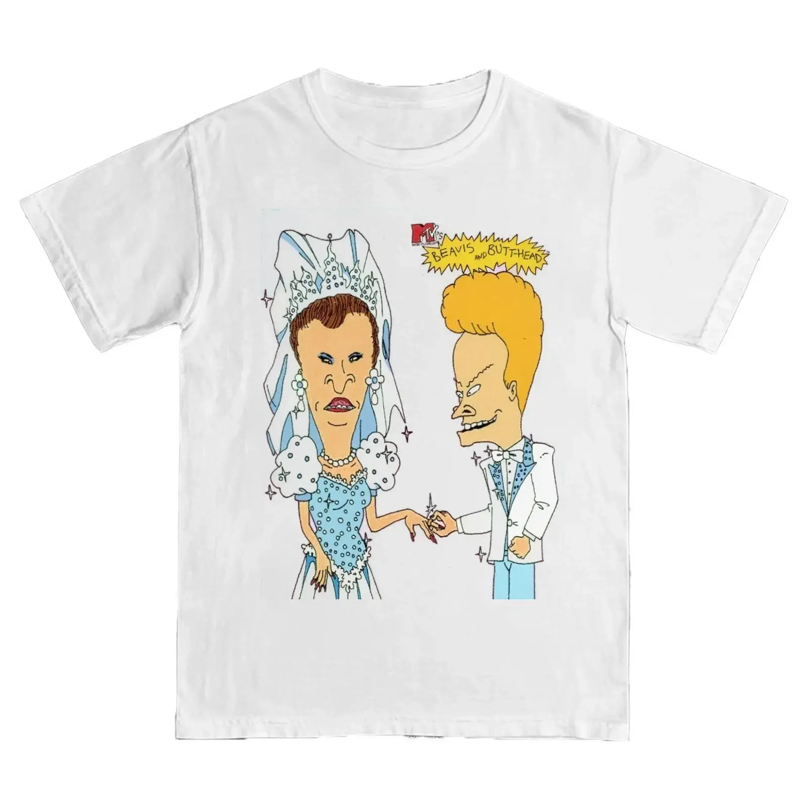 Beavis Butthead Wedding T Shirt  S 5XL vintage Washed Unisex Comfortable Soft Casual Versatile streetwear Slightly Stylish