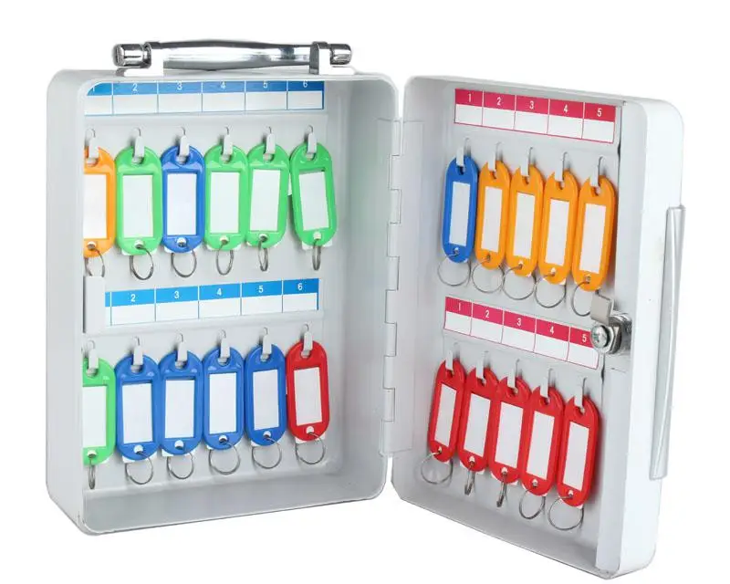 Portable Steel Small Key Cabinet Wall Mounted Metal Key Box