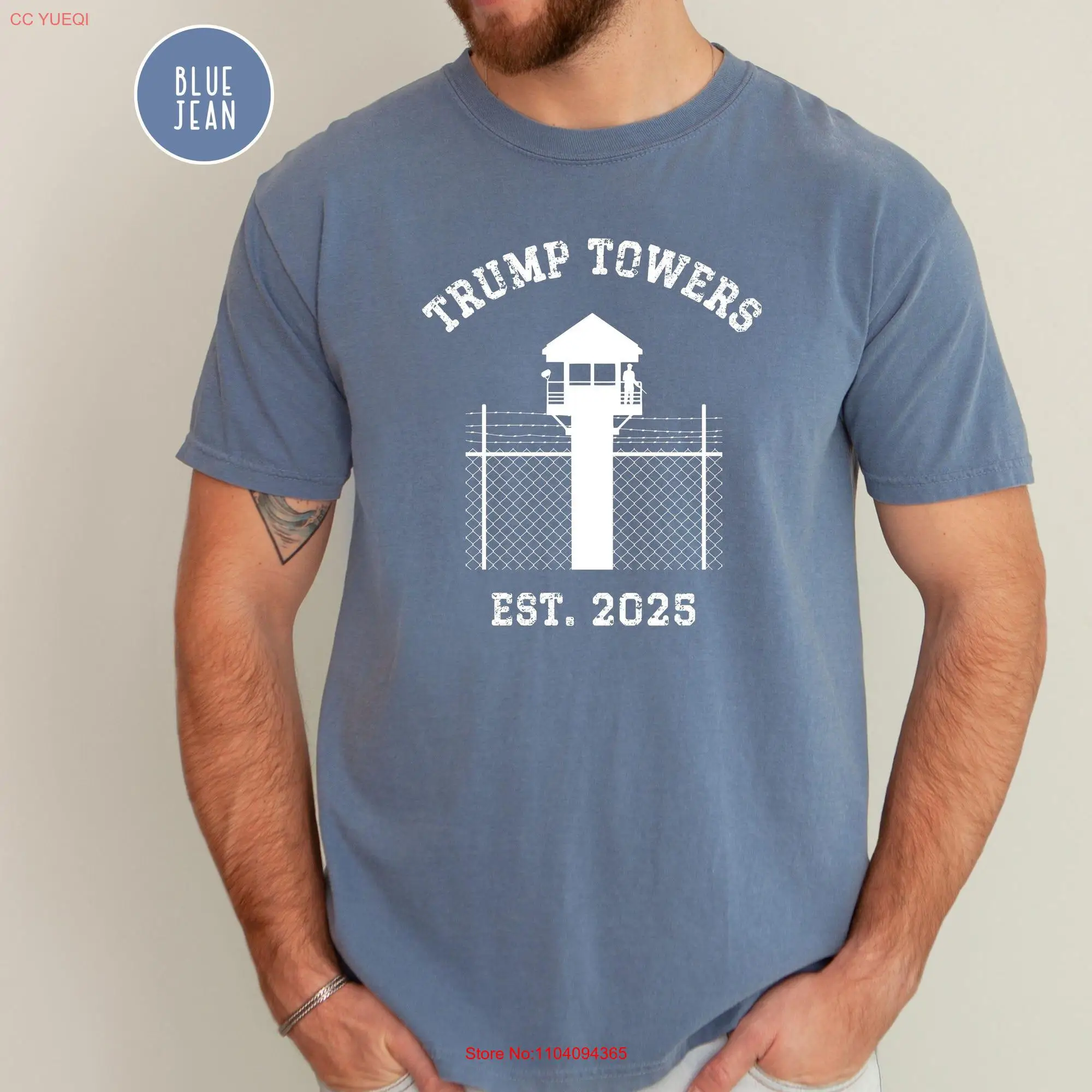 Trump Towers 2025 Comfort Colors for Prison T Shirt Funny Anti Political Kamala PresidenT Election long or short sleeves