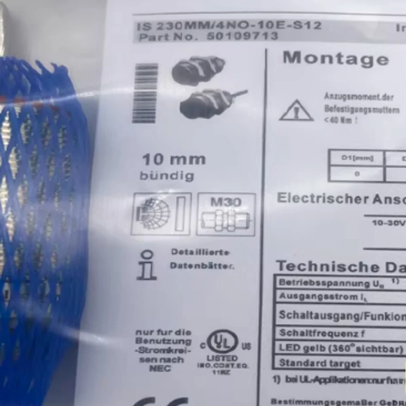 

2pcs New proximity switch IS 230MM/4NO-15N 230MM/4NO-10E-S12 230MM/4NC-22E-S12 230MM 4NO-10E 230MM/4NC-10E-S12