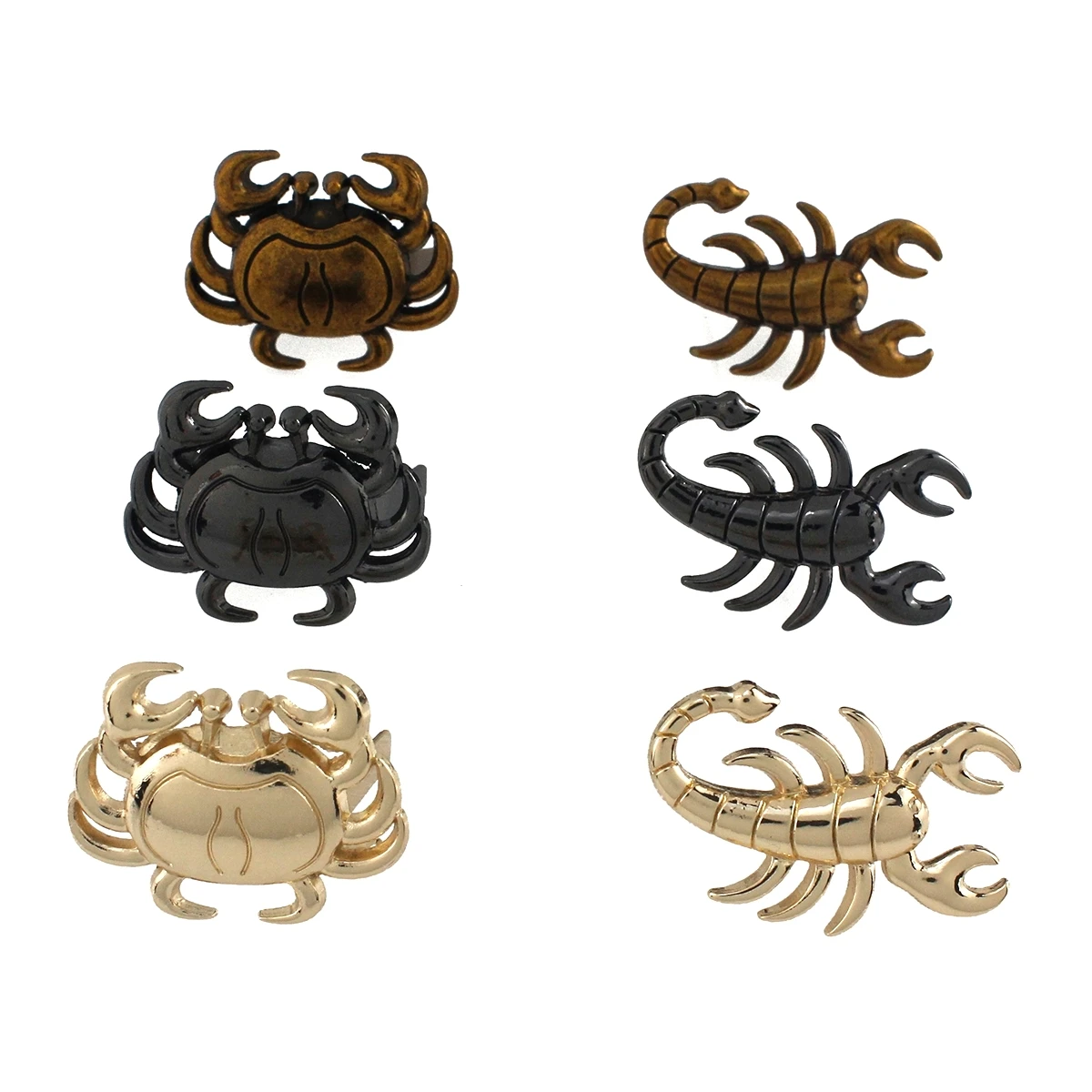 1pcs Metal Lobster Crab Shape Decorated Buckle Bag Clip Buckle Hardware for Leather Craft Bag Handbag Garments Shoe Accessories