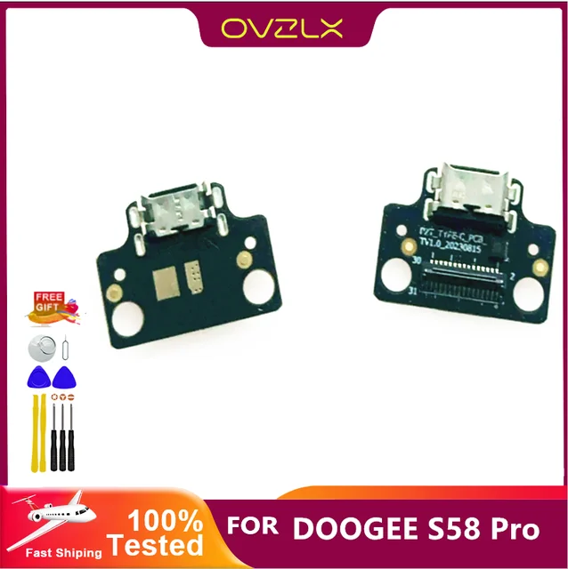 Nowa oryginalna płyta USB DOOGEE S58 Pro podstawa portu ładowania płyta wtyczki z mikrofonem do smartfona DOOGEE S58