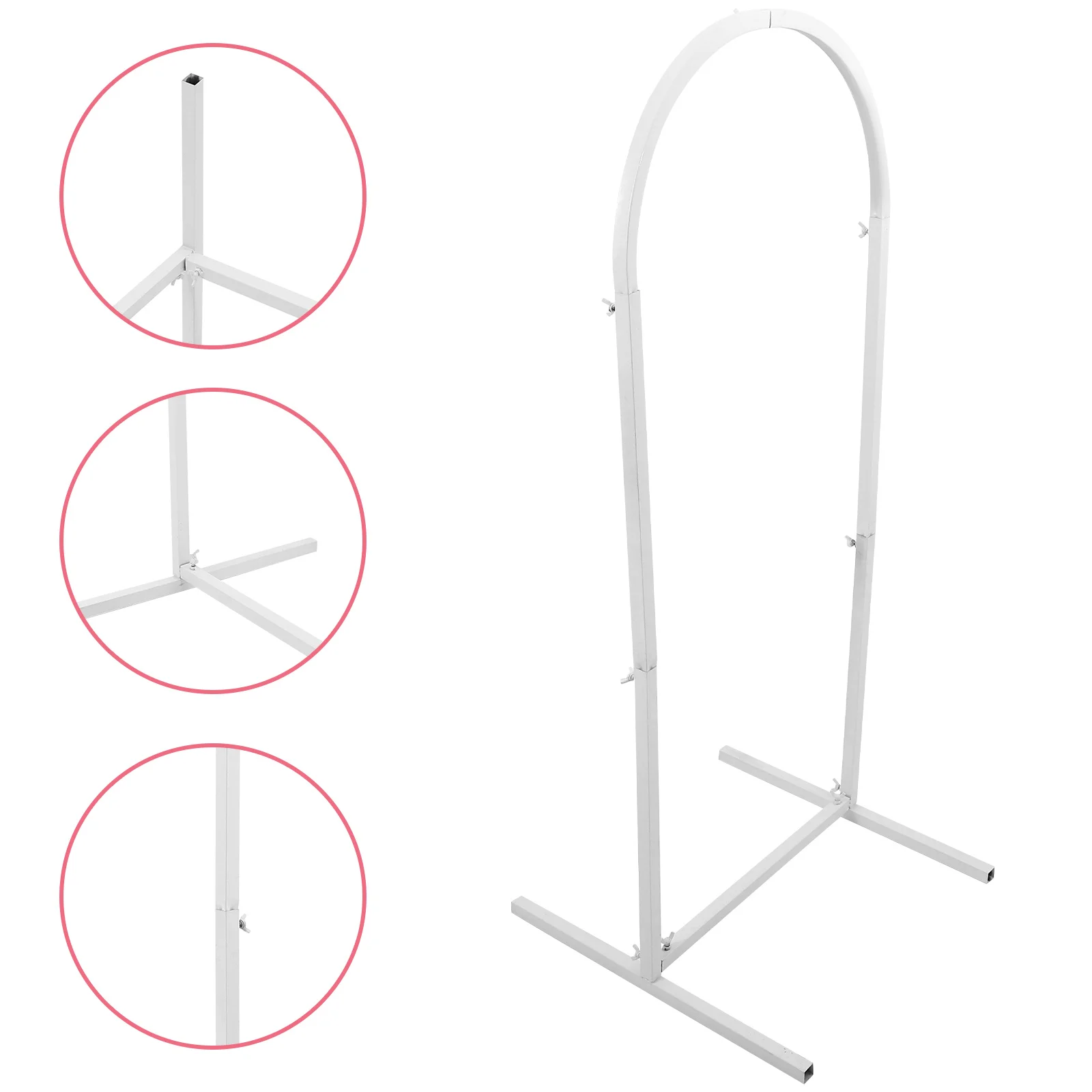 

Wedding Arch Backdrop Flower Arch Shaped Metal Stand Reusable For Balloon Decoration Party Home Photography Stand For Bridal