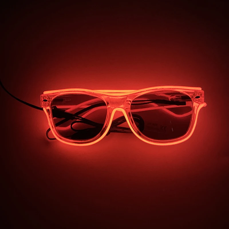 LED-Sonnenbrille, Maskerade, Konzertclub, Rave-Zubehör, leuchtende Sonnenschutzbrille, Cyberpunk-Männerbrille, Damen-LED-Rosa-Brille – Detail 4