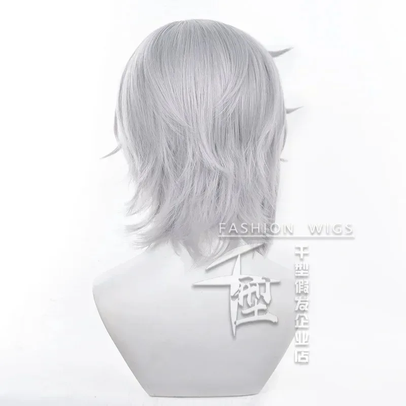 Jogo moze cosplay peruca festa honkai star rail cosplay perucas 40cm longo cabelo sintético moze para festa de halloween + peruca boné