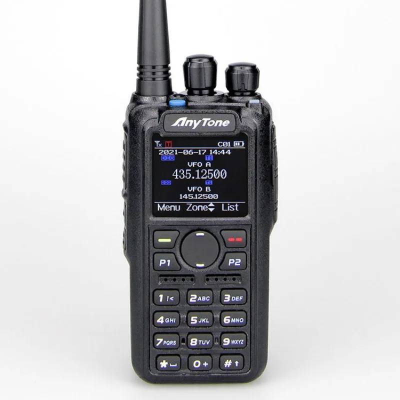 애니톤 At-d878uv 플러스 Dmr 아마추어 라디오 Hf 트랜시버, 듀얼 밴드 GPS 및 Bt 커뮤니케이터, Vhf136-174 및 uhf400-480mhz 워키토키