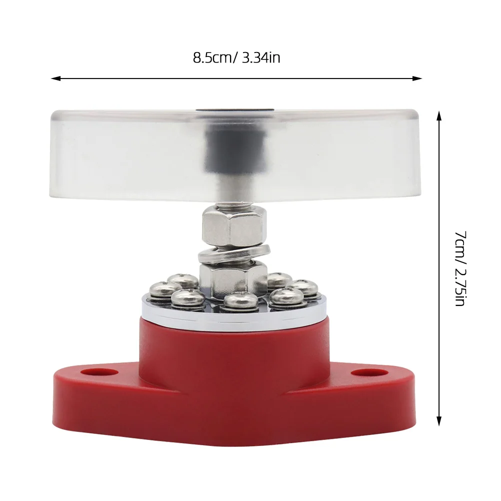 

Red 300A Automotive Terminal Bus Bar High Current Distribution Block Car Accessories Rv Electrical Connector Truck Battery