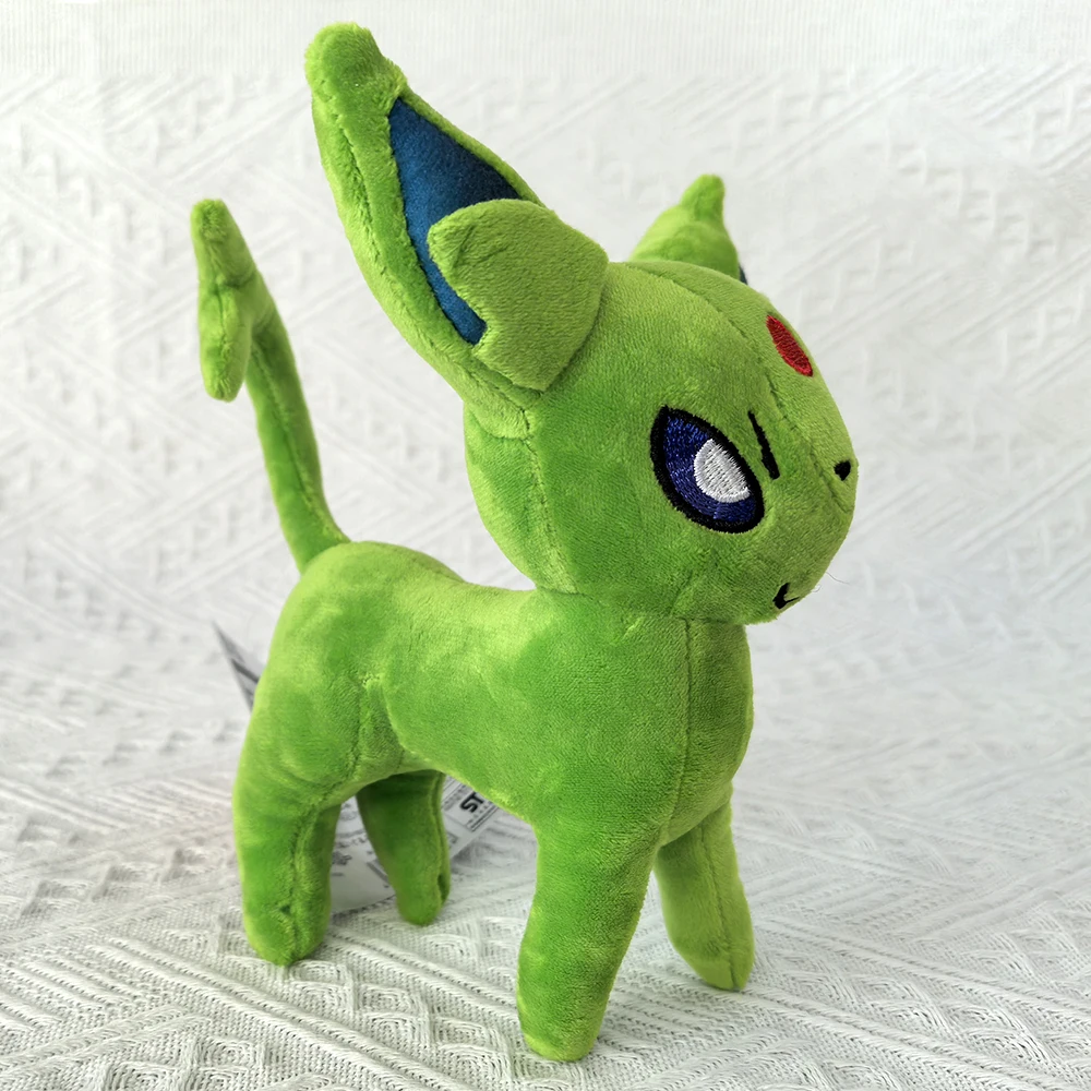 Pokemon Shiny Espeon 6,5 "juguete de peluche, Nintendo Switch juego escarlata violeta gato zorro muñeca espada escudo Animal relleno dibujos animados Teddy