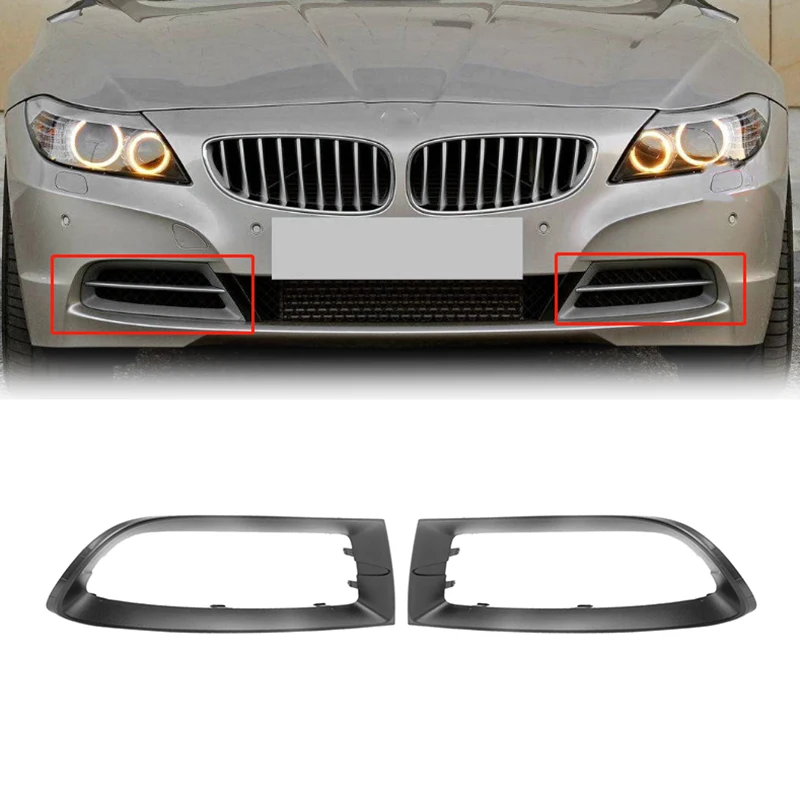 2X Car L+R Front Bumper Grille Grill Lower Trim Decoration Frame for-BMW Z4 E89 2009-2016