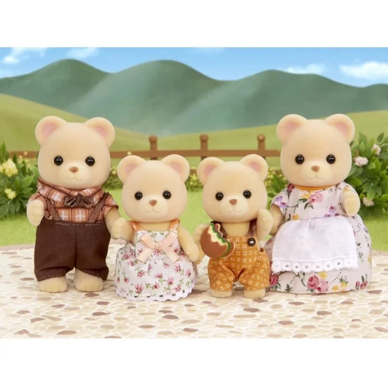 لعبة المطابخ من عائلات سيلفانيان للفتيات، عائلة الدببة الأصلية من أربعة هدايا للفتيات، ألعاب الأطفال الثلاثي