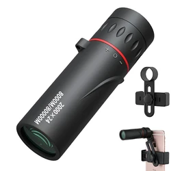 2000X24 Mini Monocular Telescope for Adults with Phone Adapter Monocular Lightweight Pocket Monoscope FMC Coated For Kids Gifts