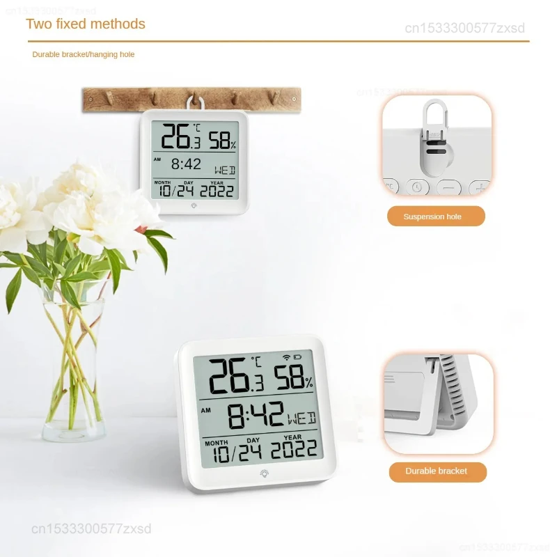 Xiaomi Tuya WIFI Temperature Humidity Sensor Hygrometer Thermometer Smart Backlight Smart Life Support Alexa Google Assistant