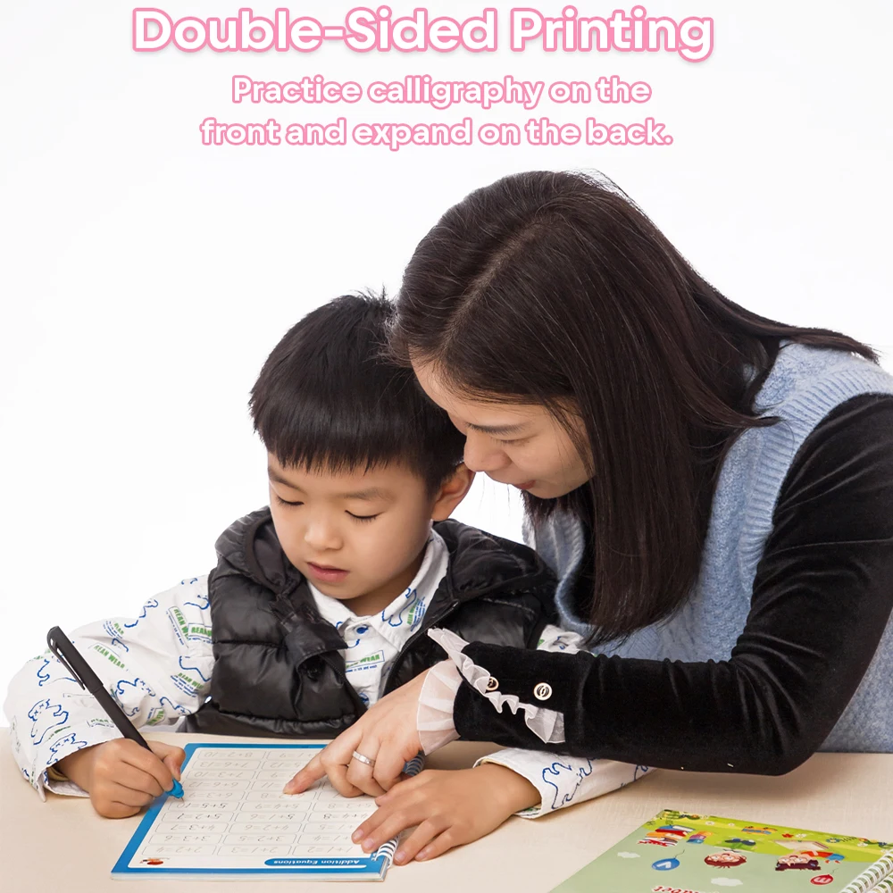 Montessori Pen Control Training Writing Sticker Learning Educational Toy Kids Reusable Magic Copybook Drawing Toys for Children