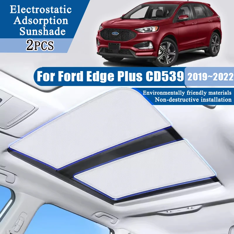 

Car Glass Roof Sticker For Ford Edge Plus CD539 2019 2020 2021 2022 Accessories Sunshade Anti-UV Electrostatic Adsorption Parts