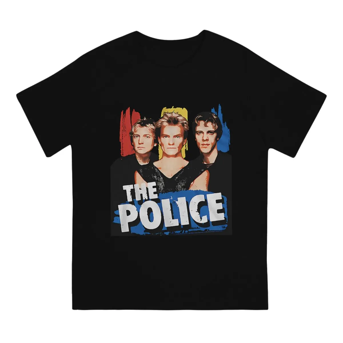 Novelty Rock Alternative T-Shirts for Men O Neck T Shirt The Police Band Short Sleeve Tees Birthday Gift Clothes