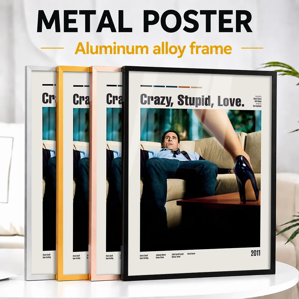 Crazy, Stupid, Love. Movie Framed Metal Poster Personalized Screen Tribute Wall Art Perfect Within Theater As Collector Gift