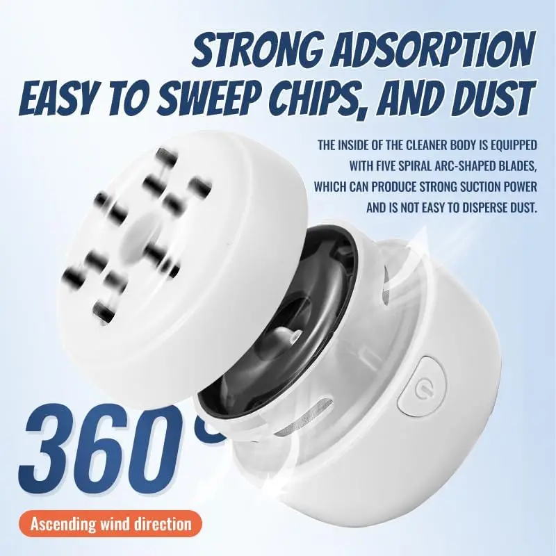 Miniaspiradora inalámbrica de mano, barredora de escritorio portátil, herramientas de limpieza para el hogar y la Oficina, limpiadores de teclado con migas de lápiz