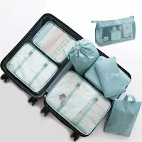 6/8Pcs Set Travel Bag Organizer Clothes Luggage Travel Organizer Blanket Shoes Organizers Bag Suitcase Pouch Packing Cubes 4