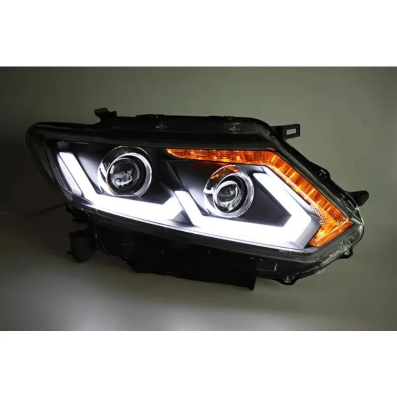 For NISSAN X-Trail Rogue LED Head Light  Year Black Housing LD 2014-2015