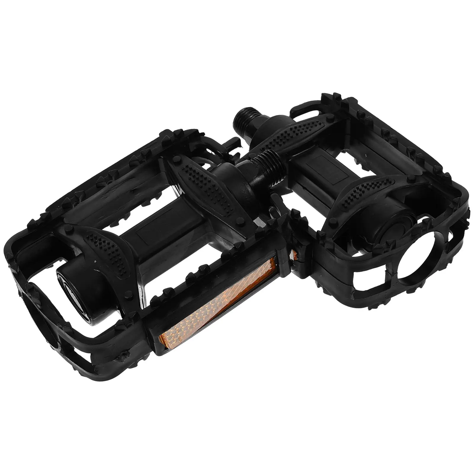 

1 пара велосипедных педалей из высокопрочного пластика, широкая поверхность, противоскользящий дизайн, простая установка, для молодежных велосипедов, для велоспорта